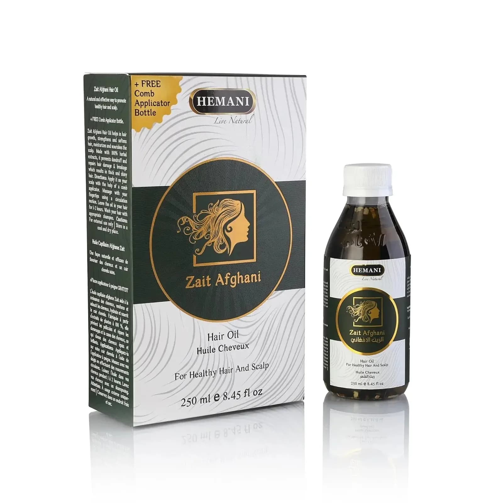 Hemani Zait Afghani Hair Oil 250 ml 8.45 fl oz