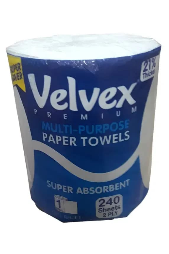 Velvex Premium Mult Purpose Paper Towels 240 Sheets
