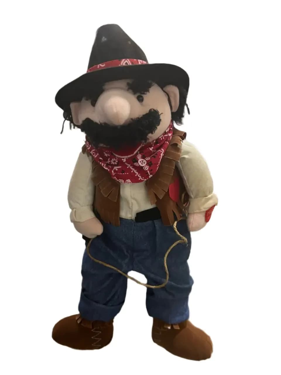 Cowboy Sheriff Plush Doll with Lasso