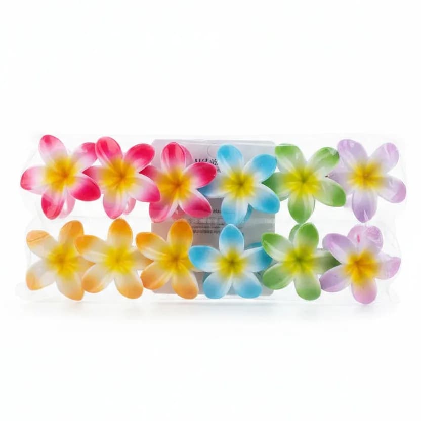 Hawaiian Plumeria Flower Hair Claw Clips/PIECE