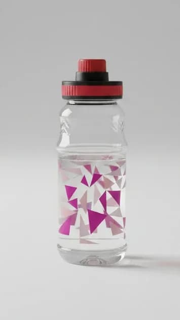 Plastic Water Bottle with Carry Loop