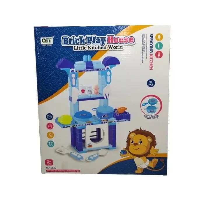 Brick Play House Little Kitchen World or Spraying Kitchen playset