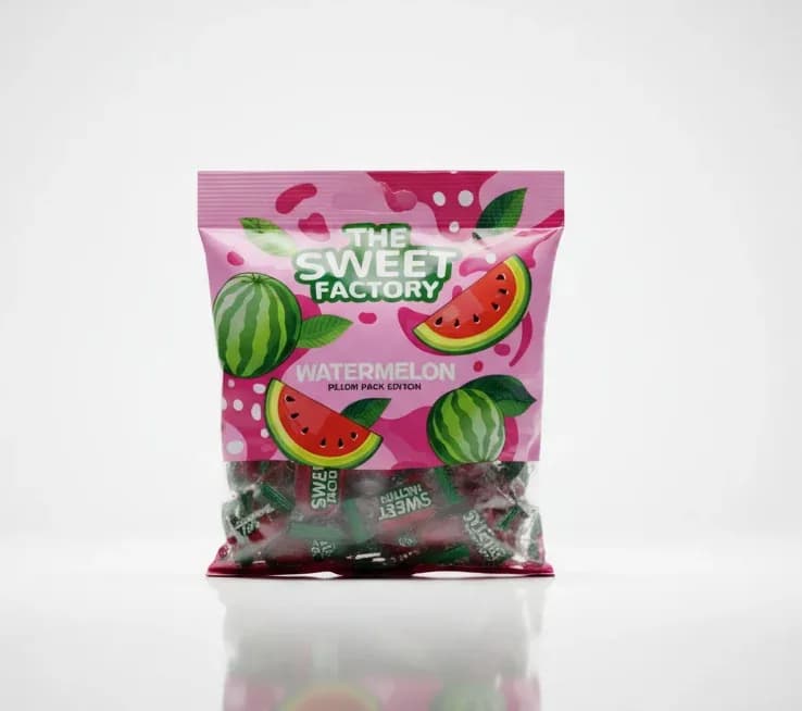 The Sweet Factory Watermelon Gummy Candies – Pillow Pack Edition 200g 50pcs