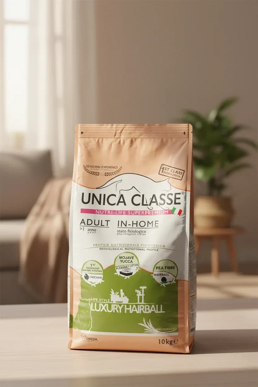 Unica Classe Nutri-Life Superpremium Adult In-Home Dry Cat Food – Luxury Hairball Chicken (10kg)
