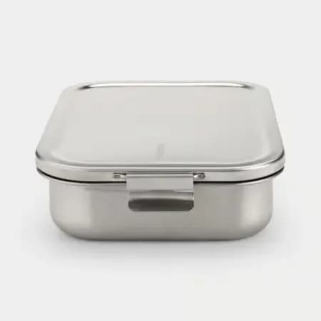 Brabantia Make & Take Lunch Box, Large, Stainless Steel, Matt Steel