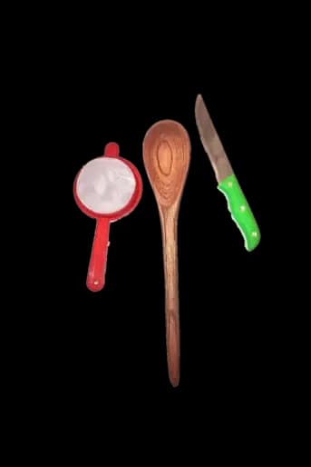 Tea strainer /M Kichen Knife -Colored Wooden SpatulaLocal made -Ikimamiyo .