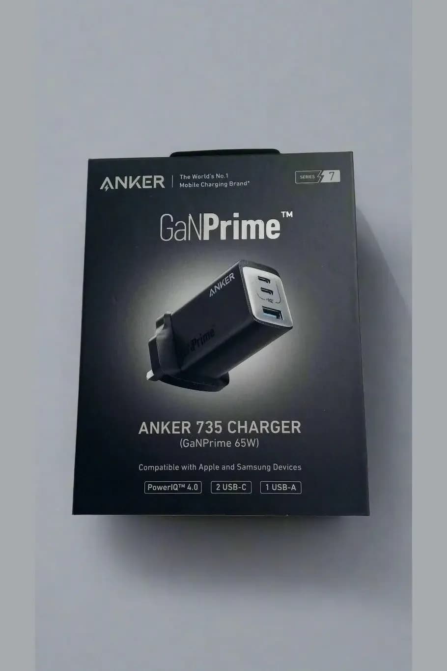 Anker GaNPrime 735 Charger (65W) – Fast & Reliable Charging for Apple & Samsung Devices