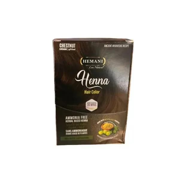 Hemani Henna Hair Color in Chestnut Shade 60g