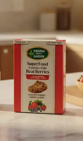 Virginia Green Garden Superfood Cookies with Real Berries 200g
