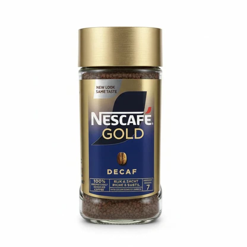 Nescafé Gold Decaf Instant Coffee – Premium Freeze-Dried Blend 200g