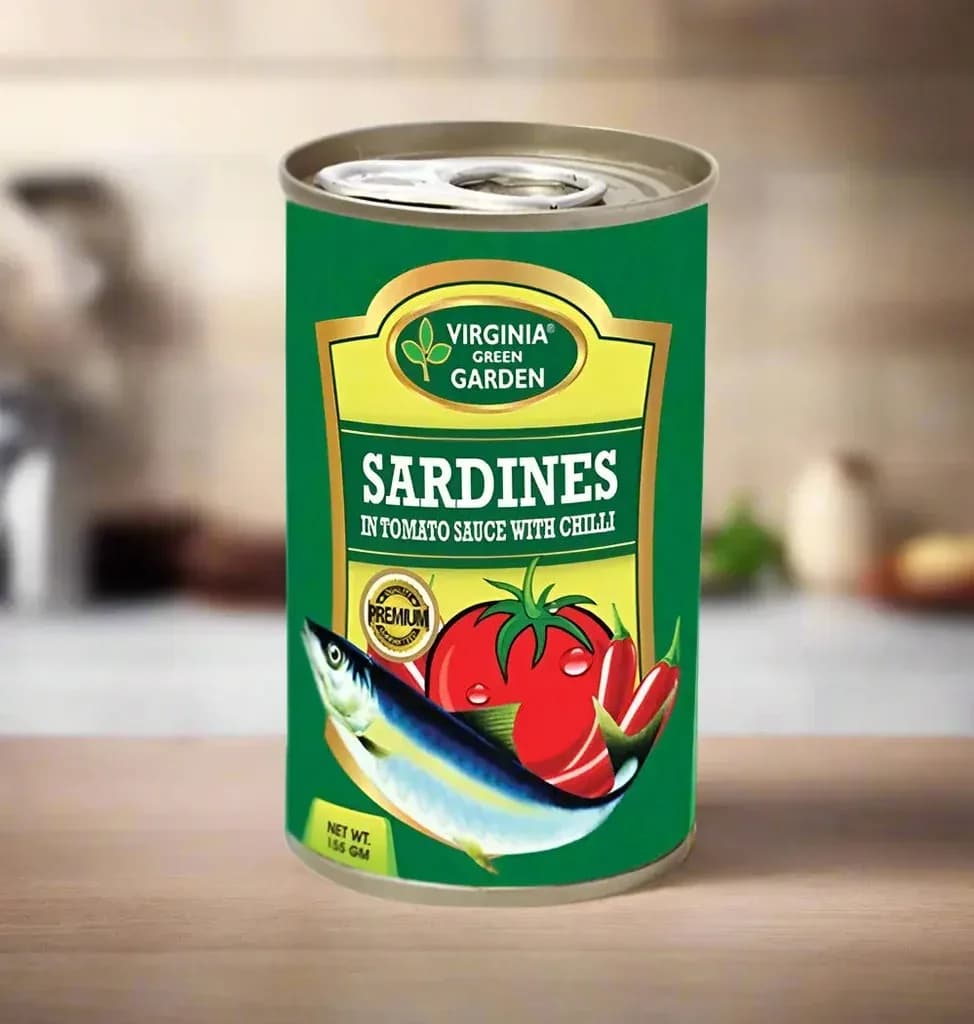 Virginia Green Garden Sardines in Tomato Sauce with Chilli 155g
