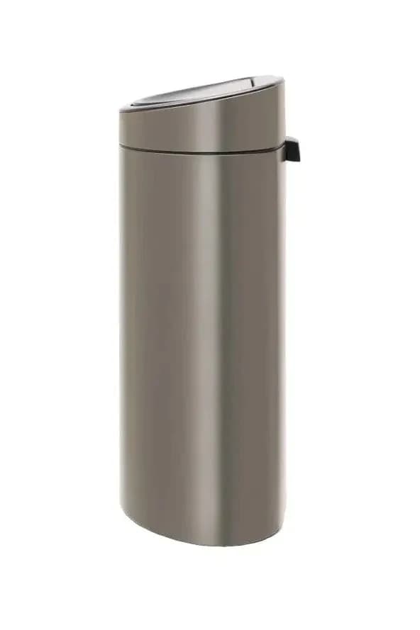 Brabantia Touch Bin New Plastic Bucket Platinum 30L