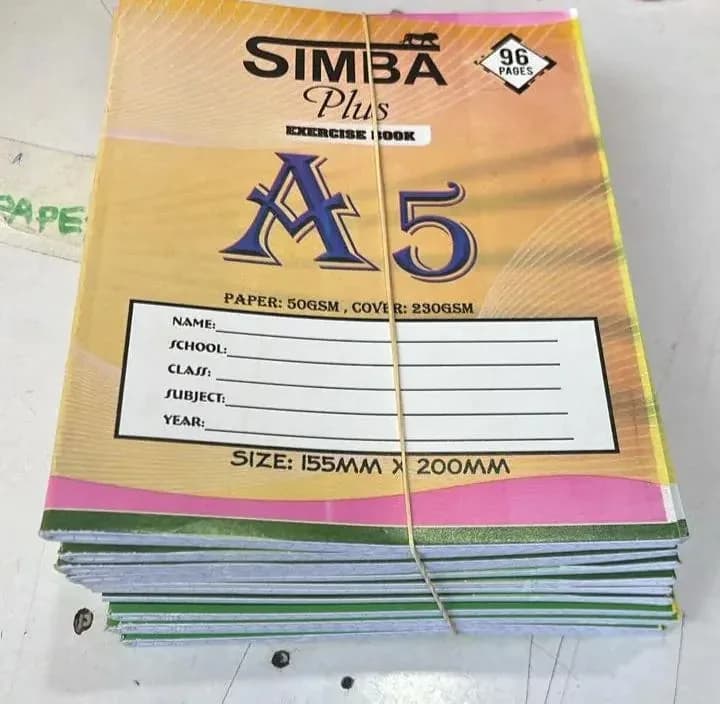 Simba Plus Exercise Notebook Page 96