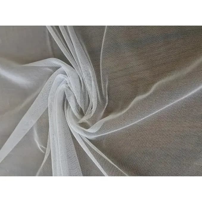 White BK Mart Women's Net Fabric Cloth Net for Decoration and Craft /Meter