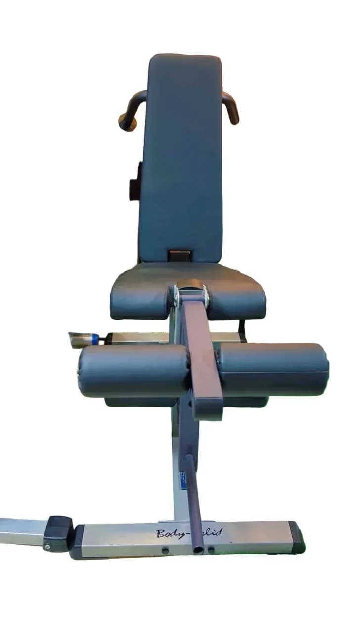Adjustable Gym Bench with Leg Developer attachment) Black&Silver