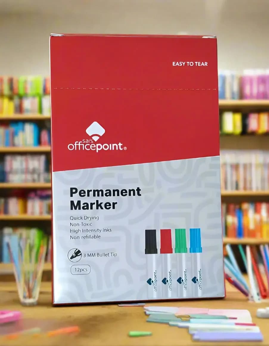 Officepoint Permanent Marker set of 12 markers