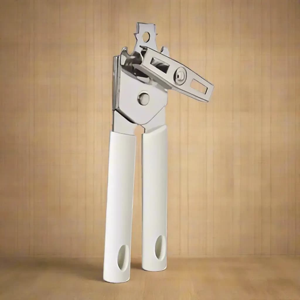 Stainless Steel Manual Can Opener with Comfort Grip Handles