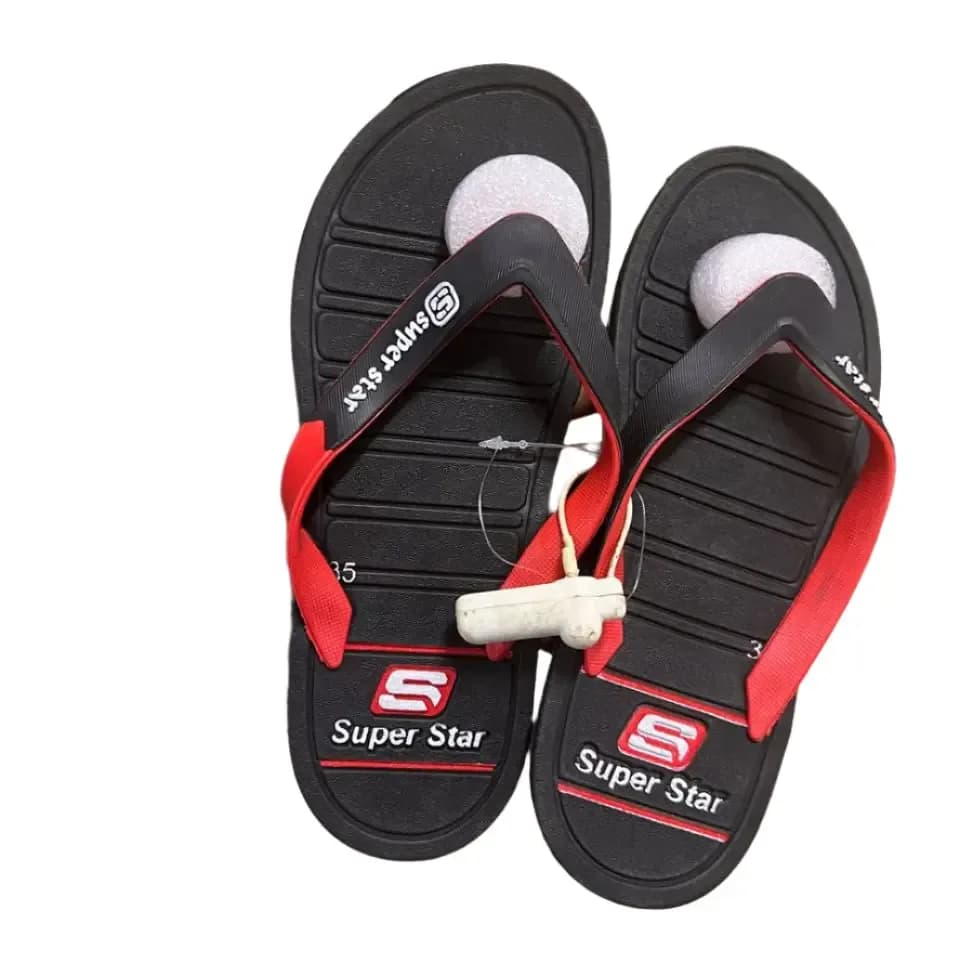 Super Star Flip Flops with Red Straps(Available size 35)