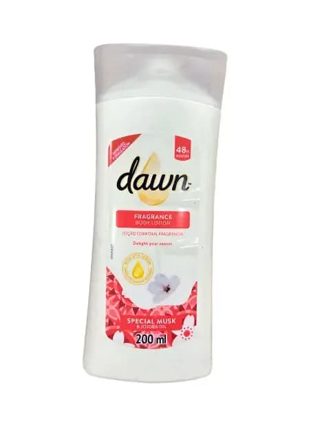 Dawn Fragrance Body Lotion Musk & Jojoba Oil 200ml