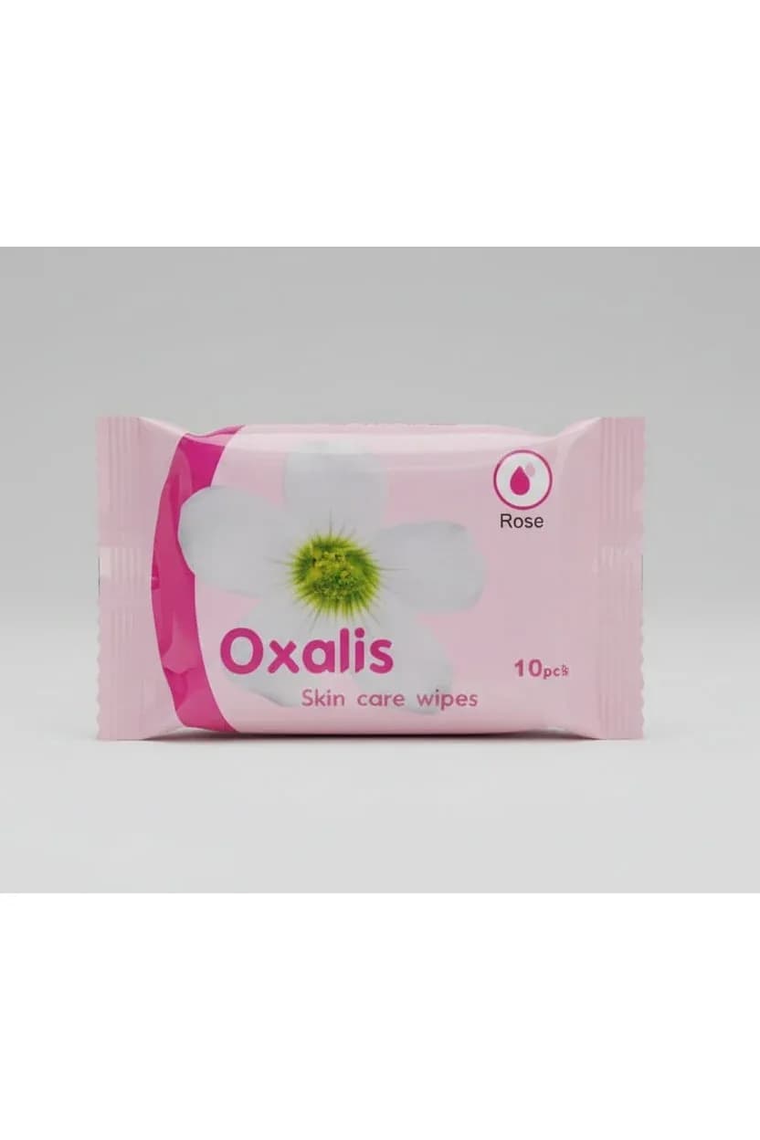 Oxalis Skin Care Wipes – Rose Scent 10 Pieces