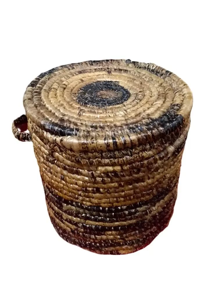 HandCraft Dustibin Made In Banana Dry Leaf