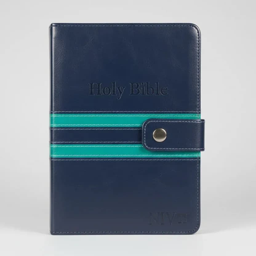 NIV Holy Bible (Navy with Teal Accents)