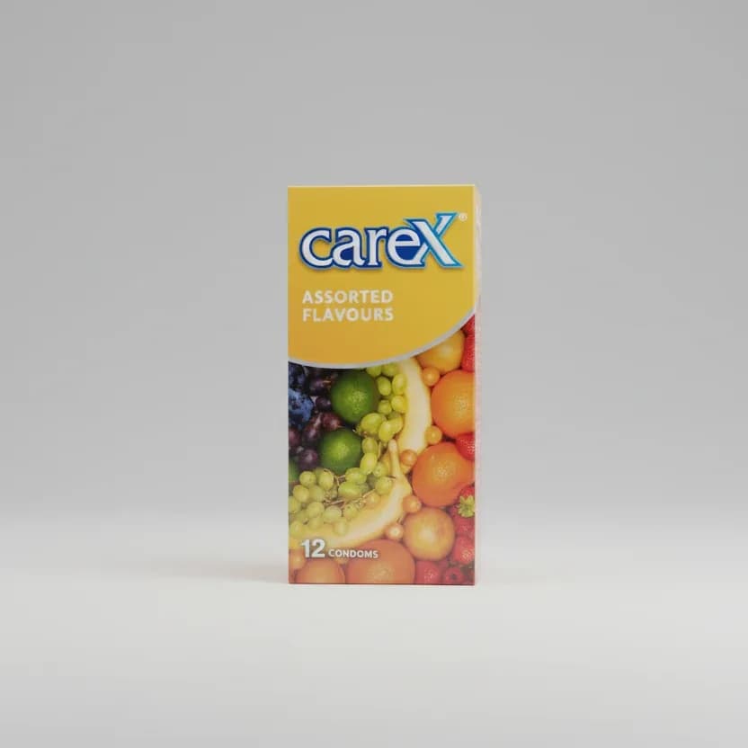 Condoms Carex Assorted Flavours 12 pieces