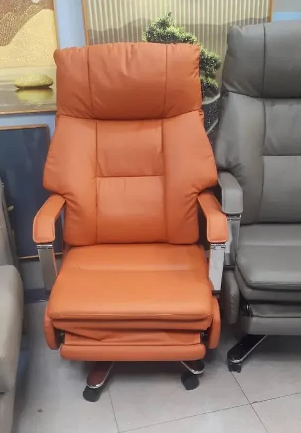 Ergonomic Leather Recliner Office Chair