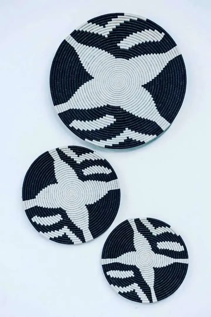 Baskets Wall Decor Black&White