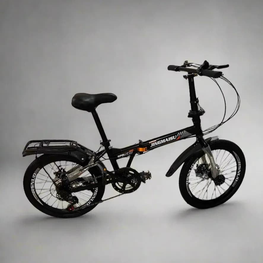 JINGMAISU Black Folding Sport Bike (Size 20)