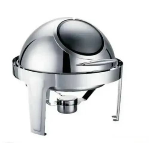 Round Stainless Steel Roll-Top Chafing Dish