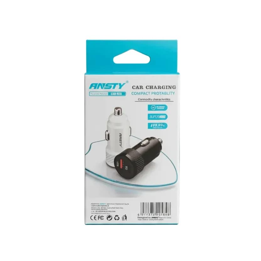 Ansty CAR-028 Dual Port Car Charger (USB & PD)