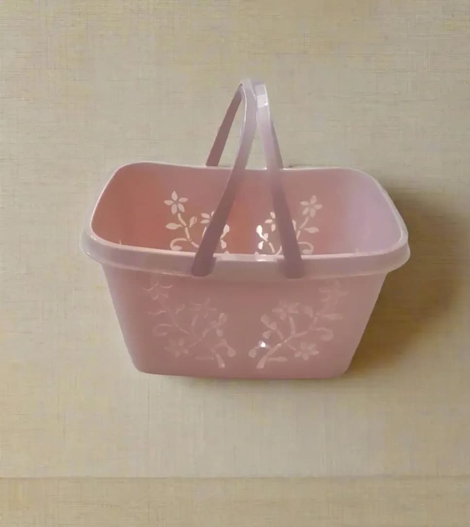 Plastic Shopping Picnic Basket