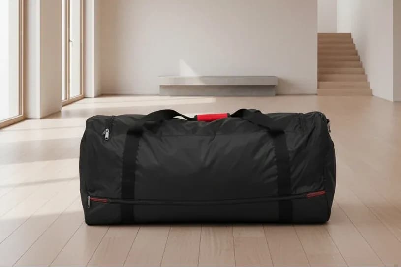 Black large duffel bag