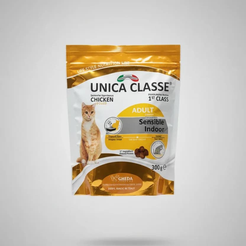 Unica Classe Sensible Indoor Adult Cat Food with Chicken - 300g