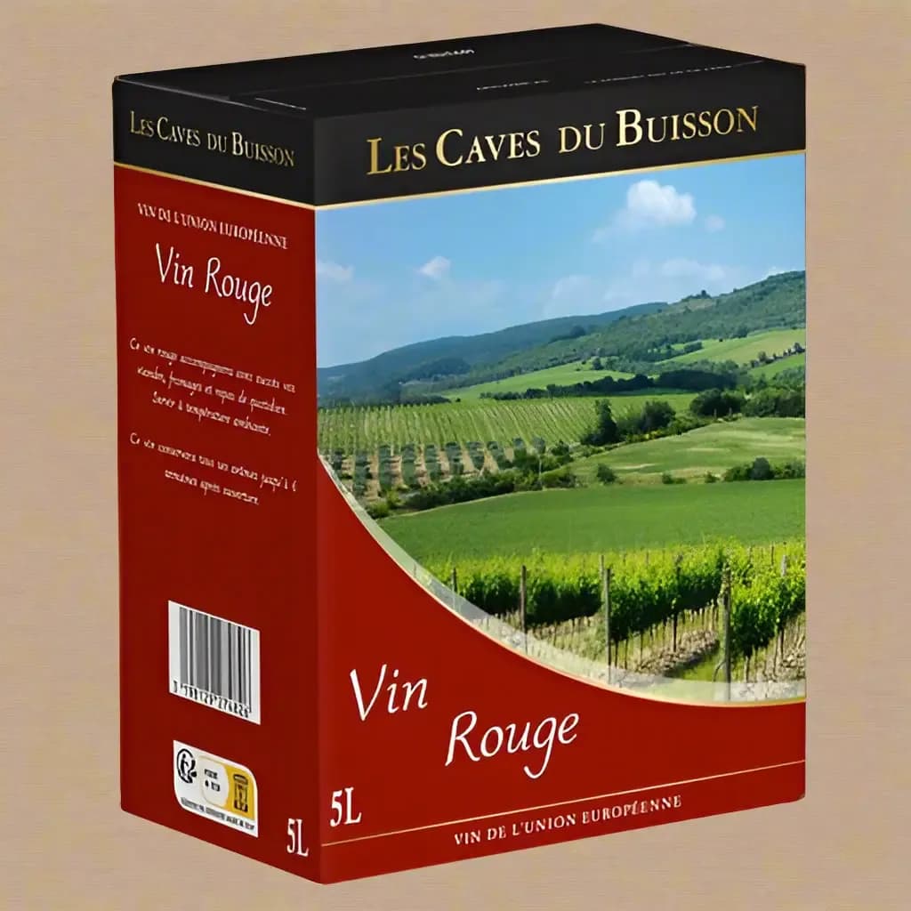 Les Caves du Buisson Vin Rouge - 5L (European Red Wine)