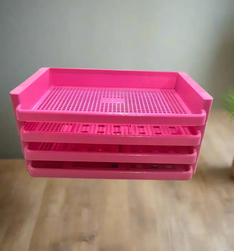 Multipurpose Plastic Storage Rack 4pcs