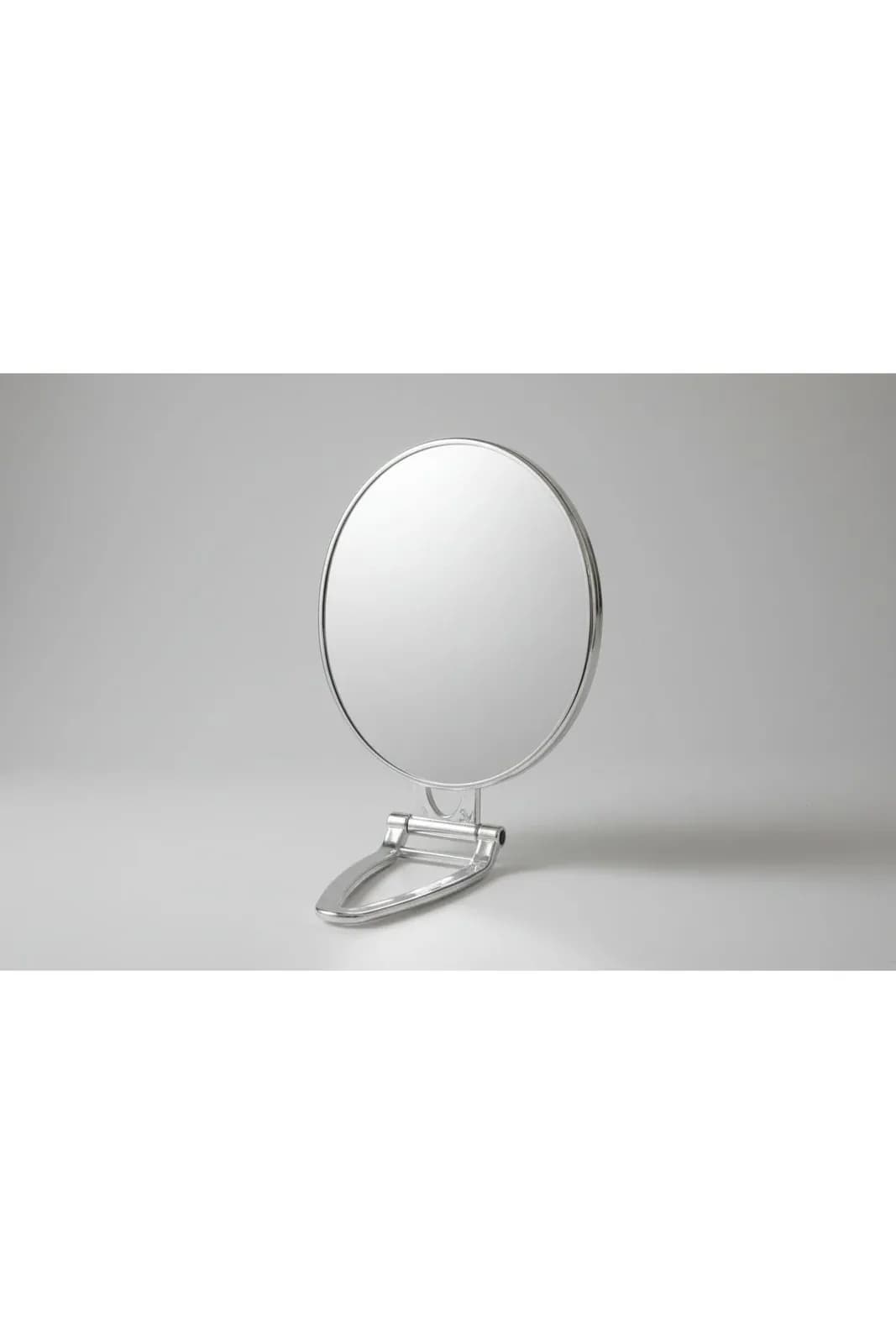 Bamboo Stand Double-Sided Makeup Mirror