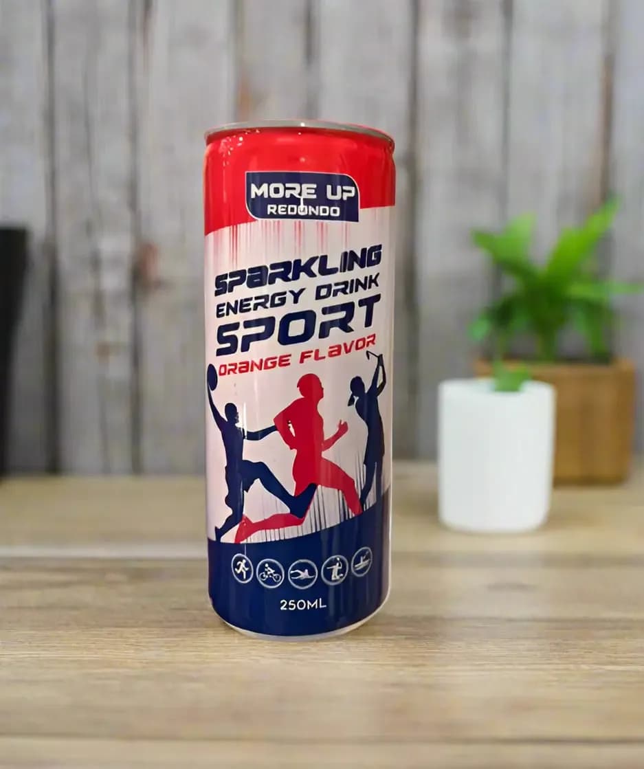 More Up Redondo Sparkling Energy Drink Sport Orange Flavor 250ml