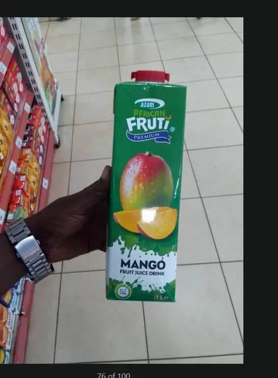 Azam African Fruti Premium Mango Fruit Juice Drink 1L