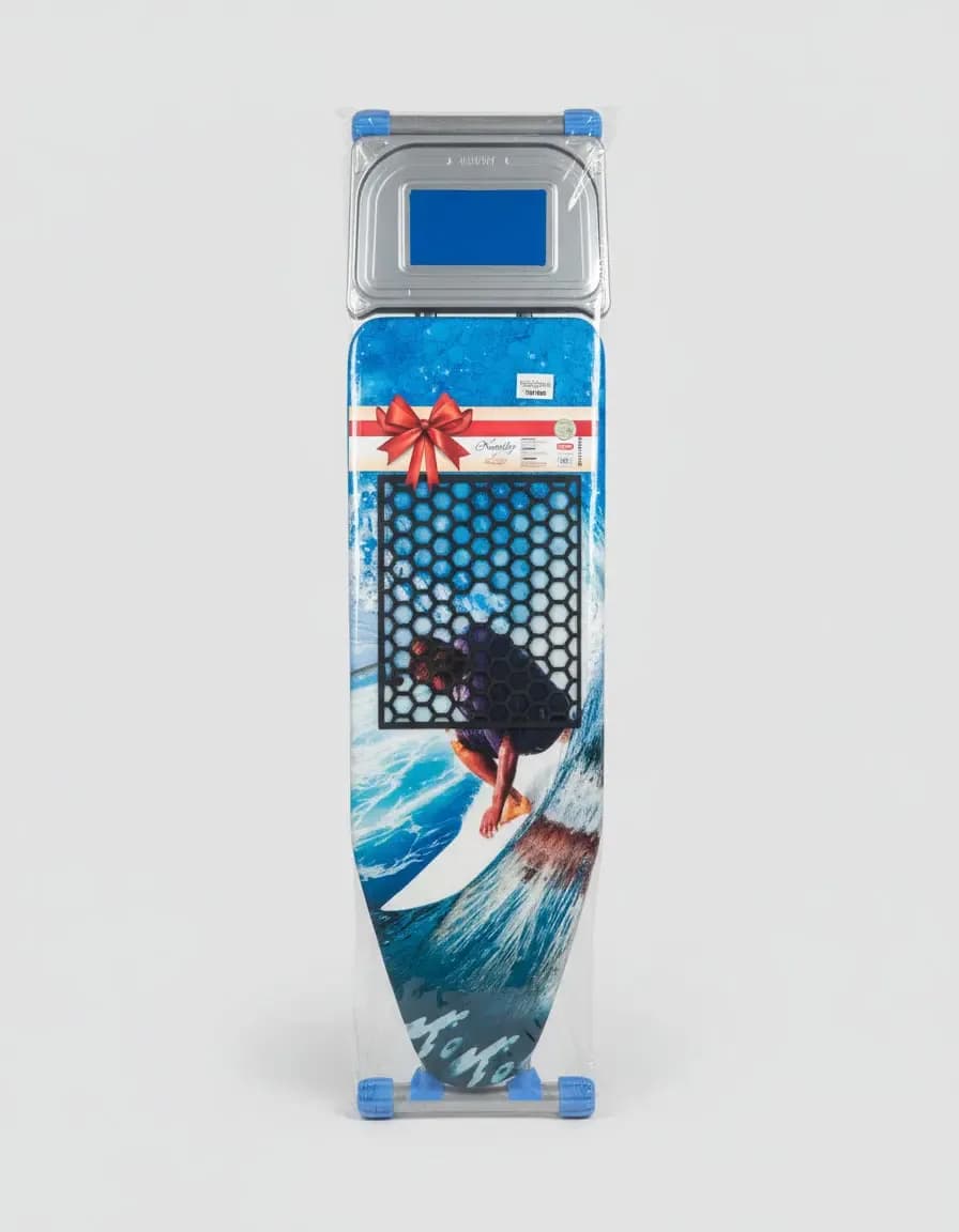 Kanat Folding Ironing Board with Surfer Print Cover size 40*122cm
