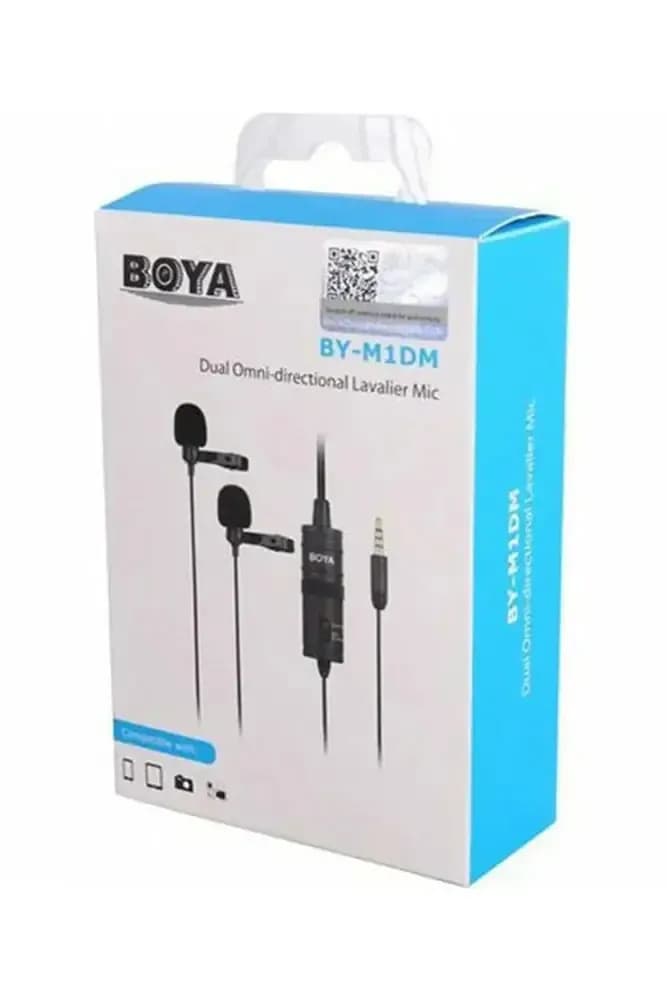Boya BY-M1DM Dual Omni-directional Lavalier Mic