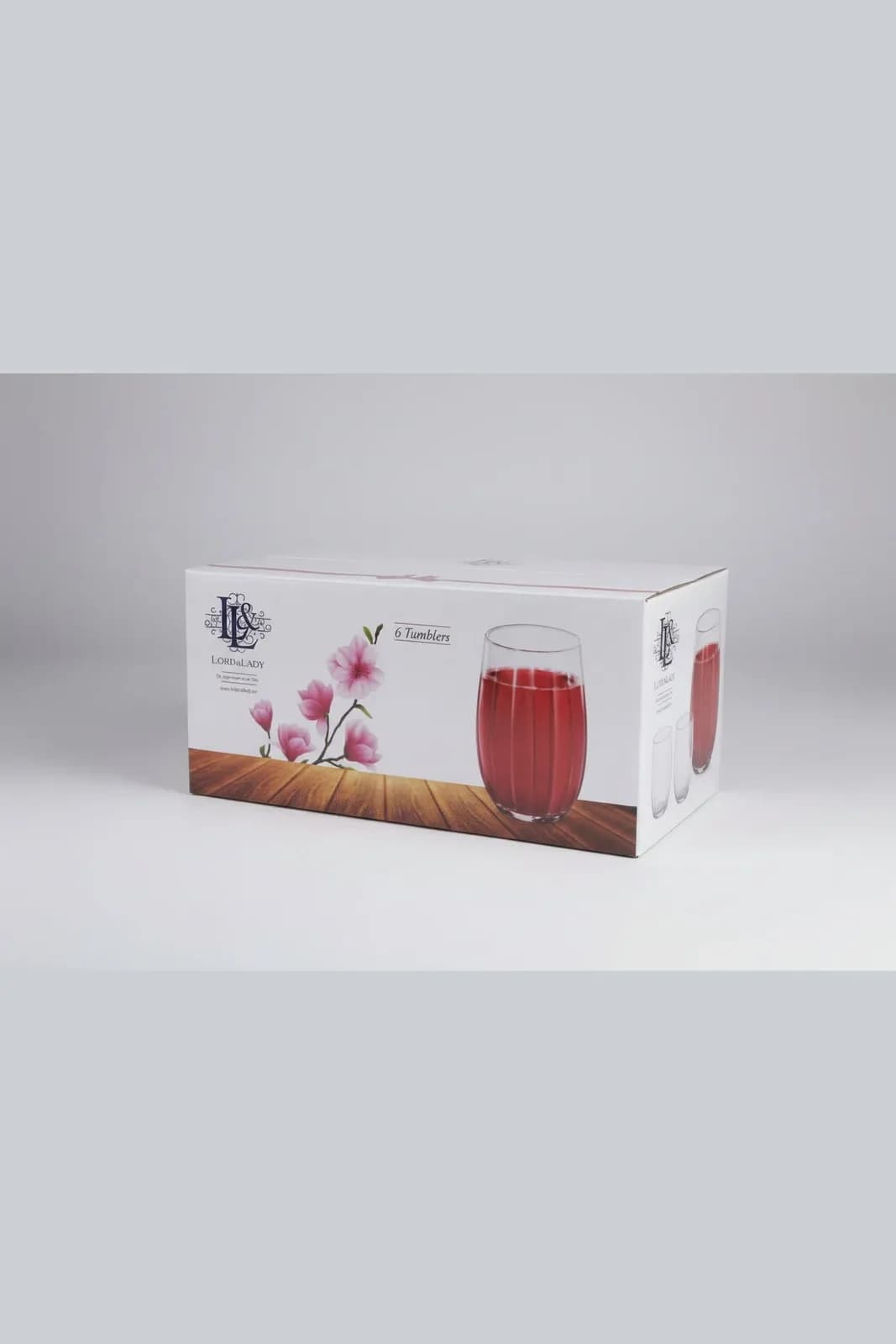 LAV Sude Tumbler Drinking Glasses – Set of 6pcs