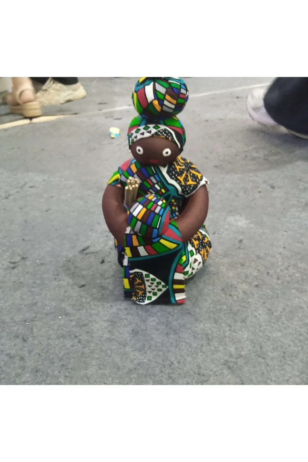 African Mother Sit Doll Handcraft