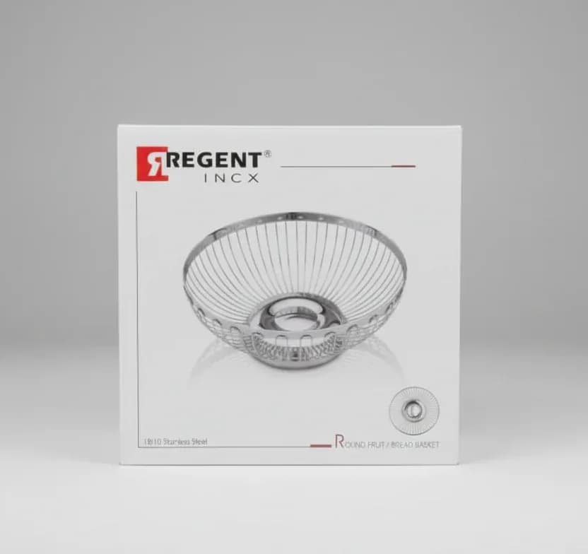 Regent Inox Stainless Steel Fruit & Bread Basket – Versatile Kitchen Storage