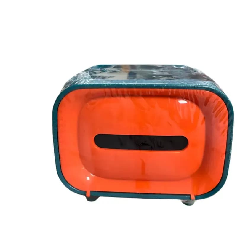 Orange & Teal Touchless Mini Trash Can