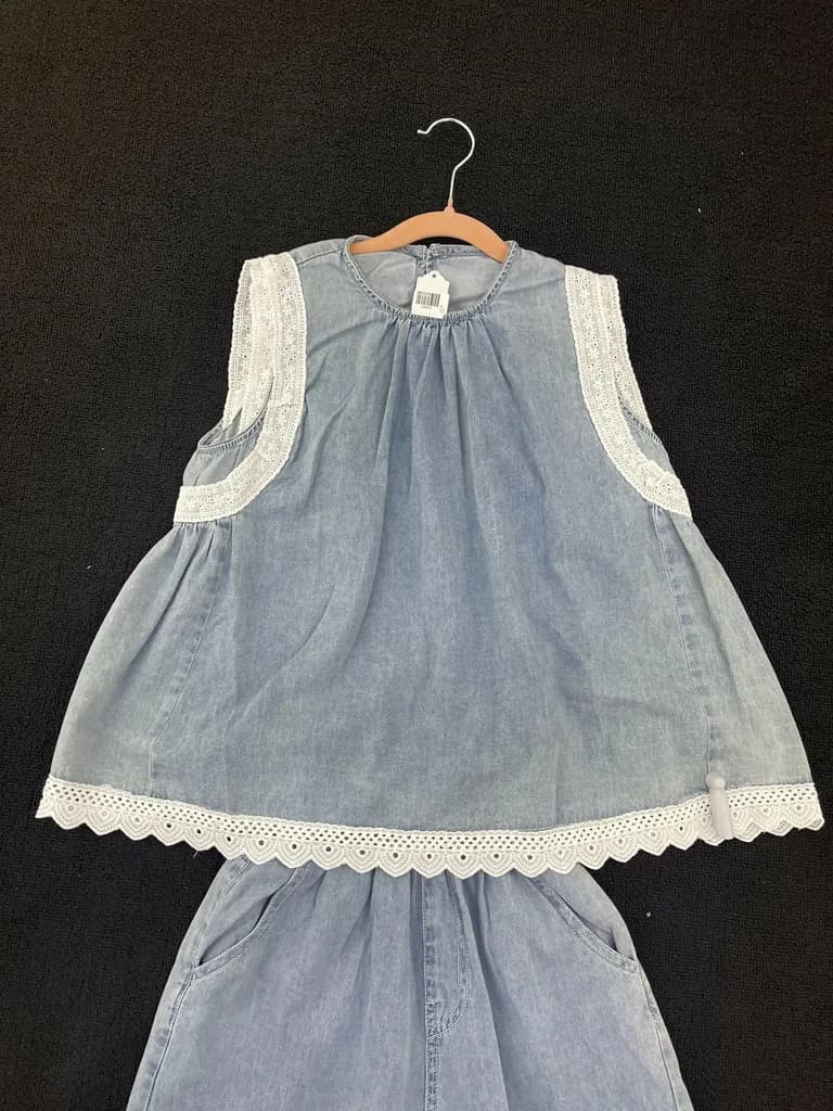 Girls Summer Vest Clothes Set 8&10years