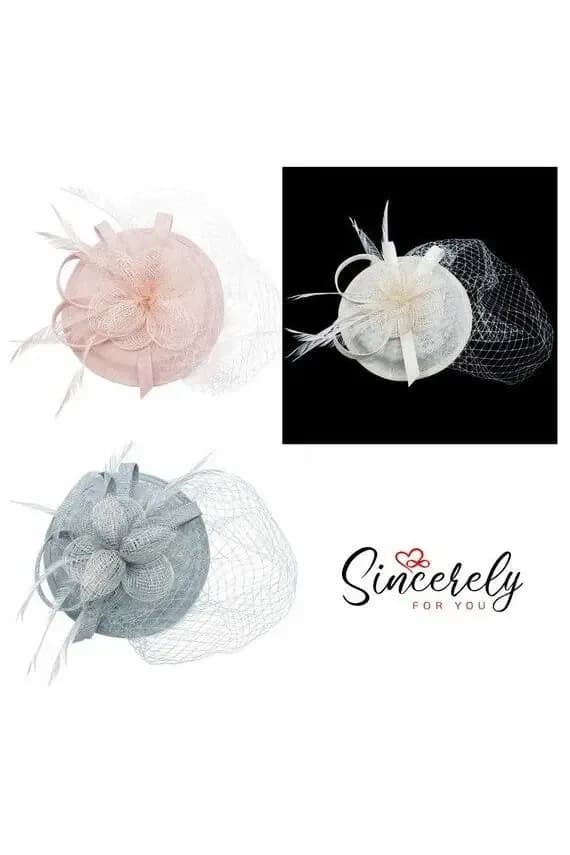 Wedding Ascot Hat Hair Small