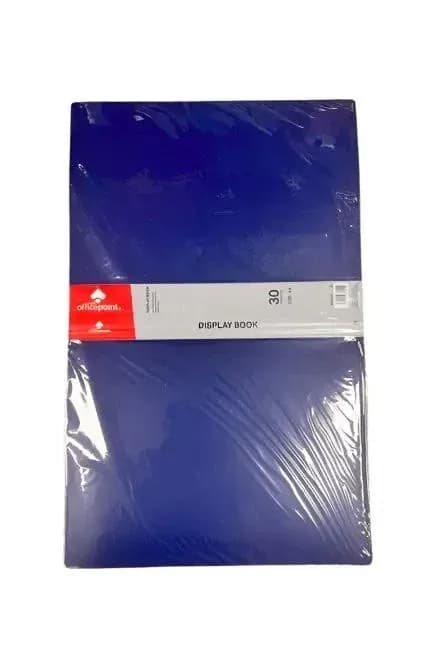 OfficePoint A4 Display Book – 30 Pockets Blue