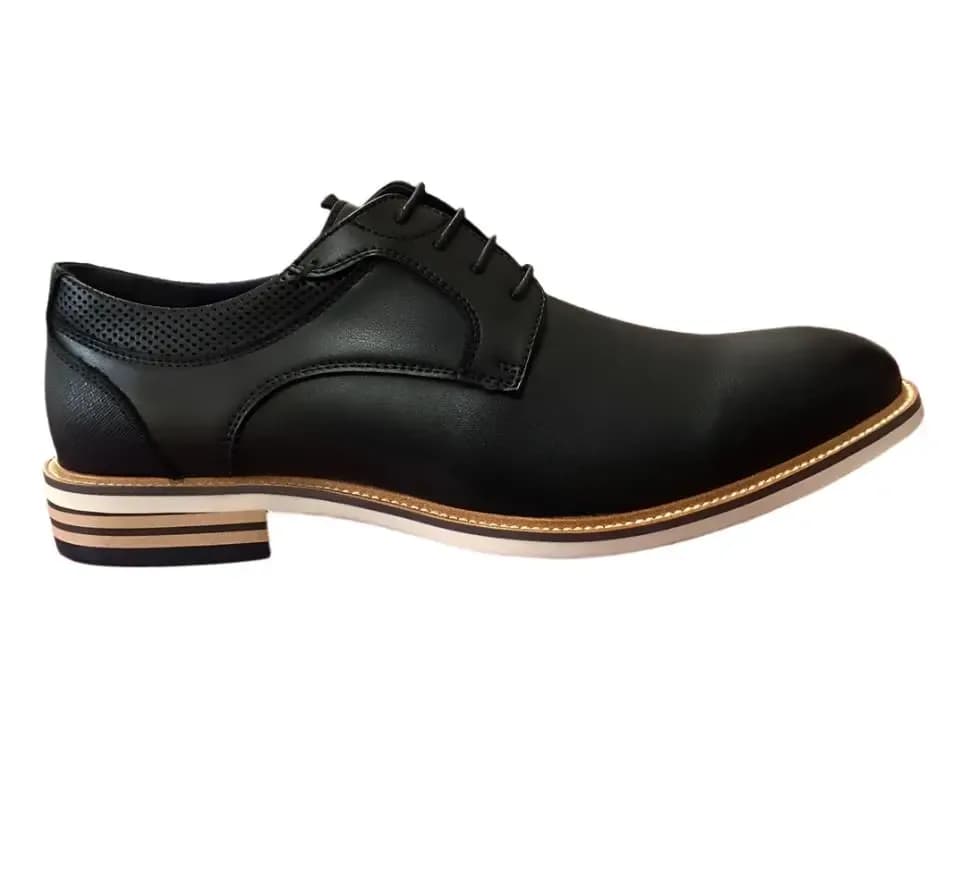 Men Black Derbys leather Formal Shoes